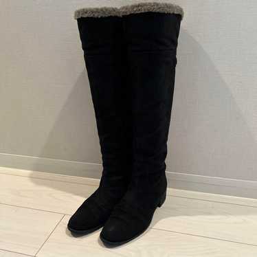 EIZO Long Boots, Black, Suede, 24 cm - image 1