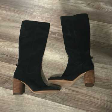 Sam Edelman Camellia  Black Suede Boots