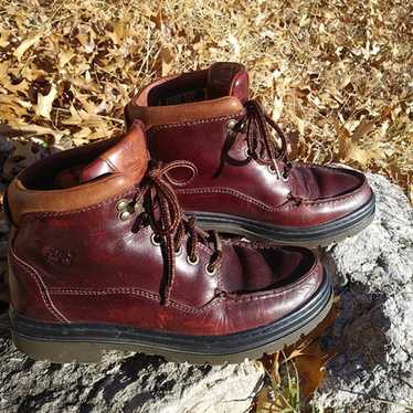 Vintage Timberland Burgundy Leather Boot 90s-era R