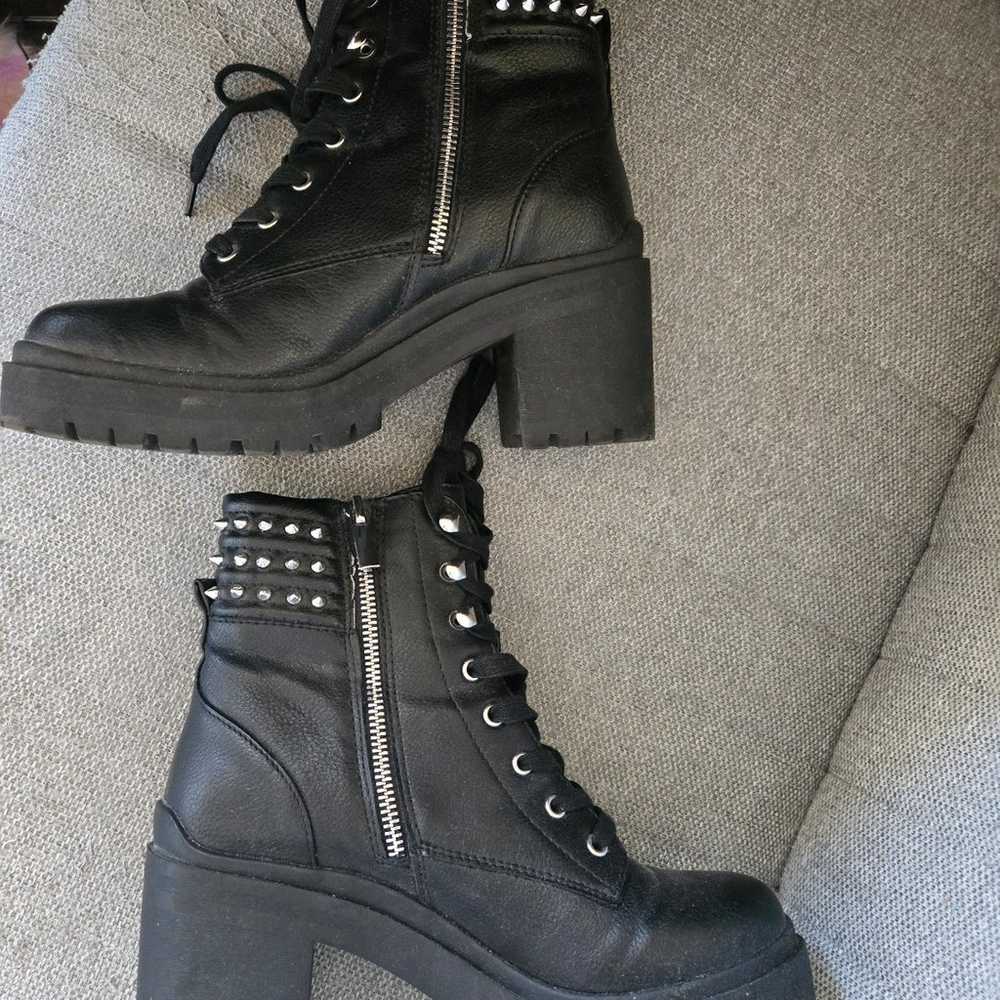 Steve Madden Jaydin Combat Boots size 8 - image 1