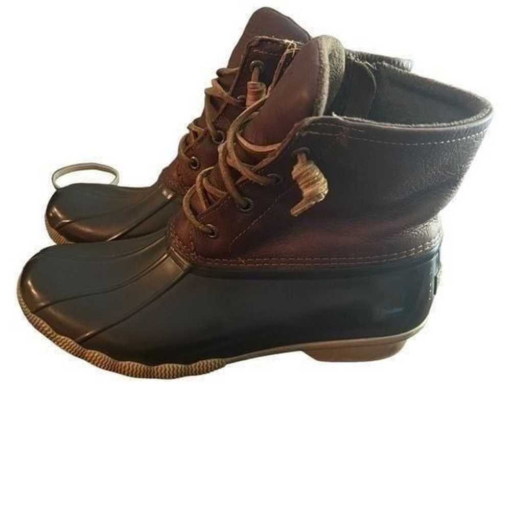 Sperry Women's Saltwater Duck Boots Tan, Dark Bro… - image 1