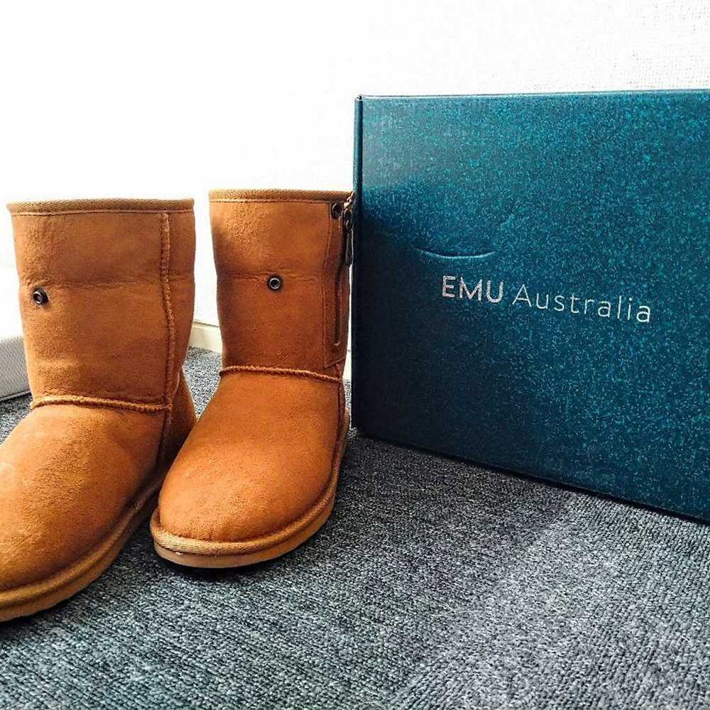 EMU Australia Camel Sheepskin Boots with Box, 23cm - image 1