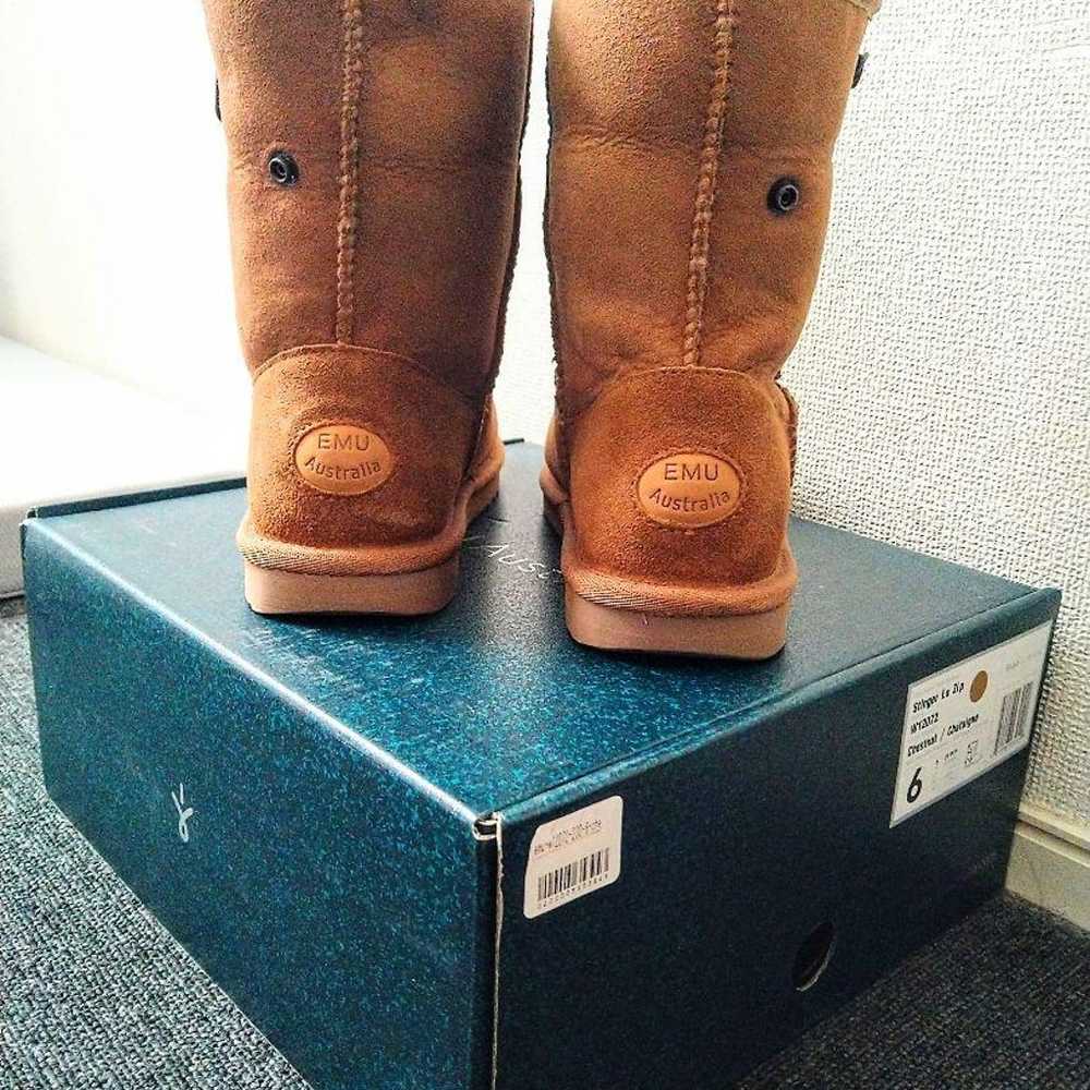 EMU Australia Camel Sheepskin Boots with Box, 23cm - image 5