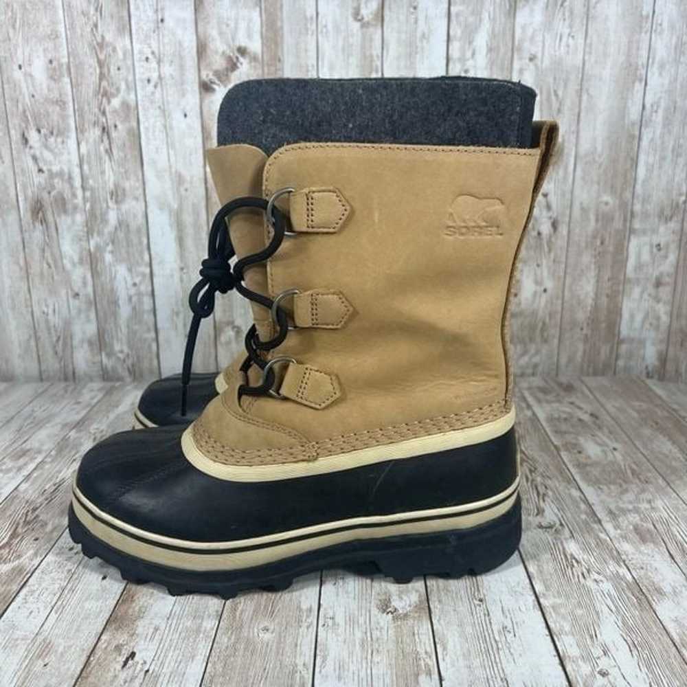 Sorel caribou lined winter bootie kids 6 Womens 7… - image 2