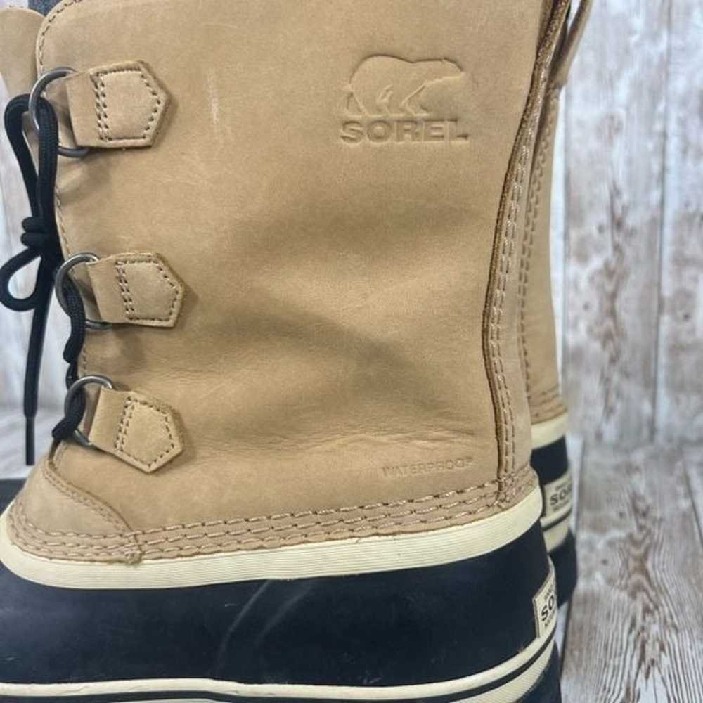 Sorel caribou lined winter bootie kids 6 Womens 7… - image 3