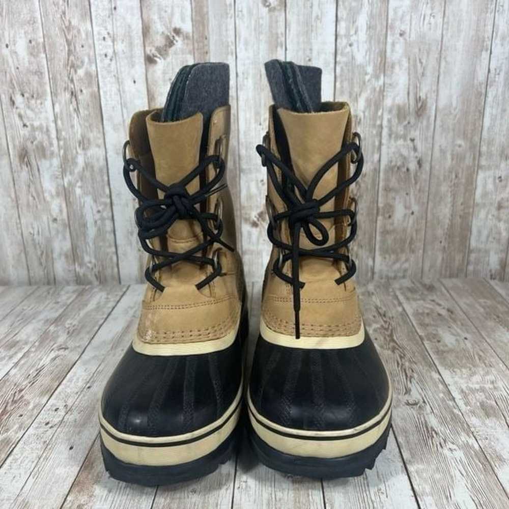 Sorel caribou lined winter bootie kids 6 Womens 7… - image 5