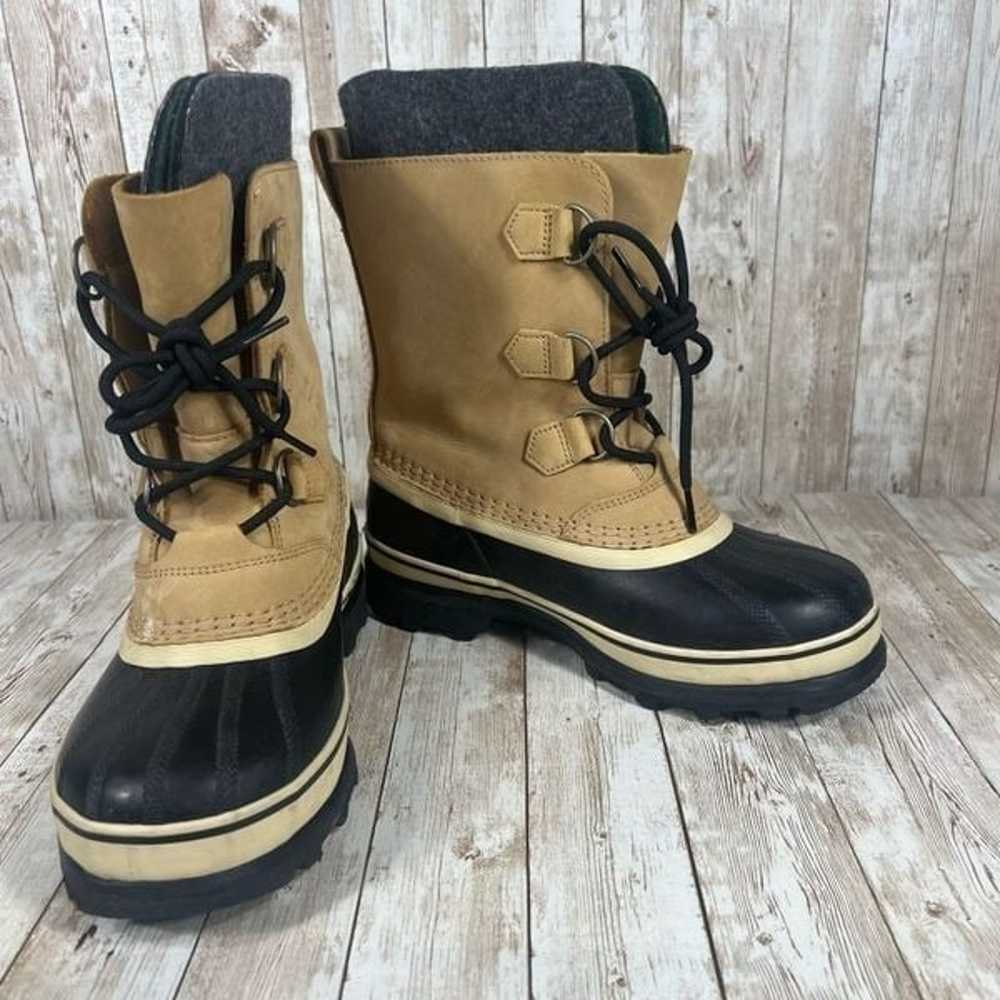 Sorel caribou lined winter bootie kids 6 Womens 7… - image 7