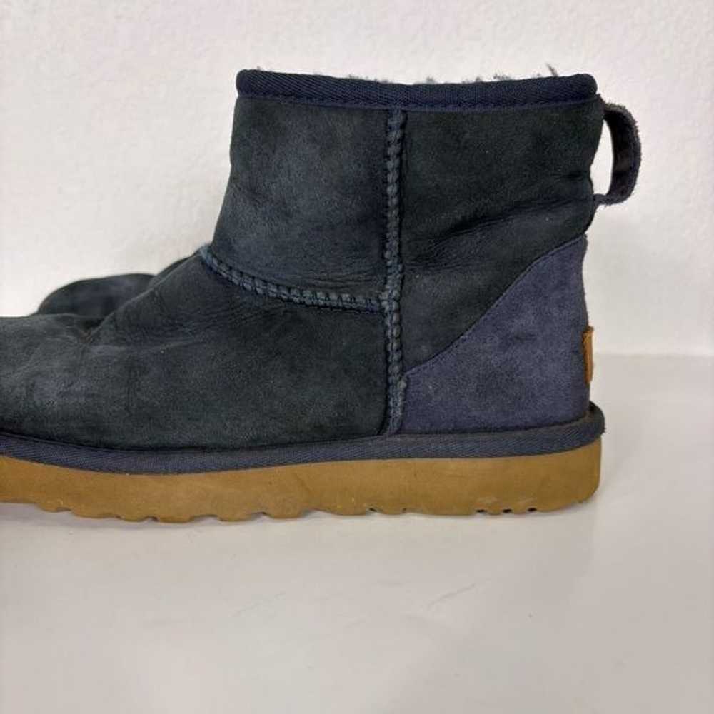 UGG Navy Blue Classic Mini Fur Lined Winter Boots… - image 2