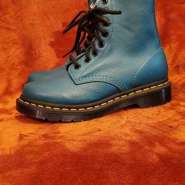 NEW DR MARTENS 1460 PASCAL LEATHER TURQUOISE /REAL