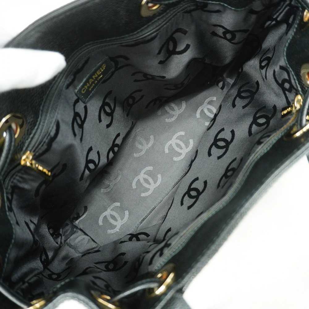 Chanel Chanel Tote Bag Caviar Skin Black Champagn… - image 4