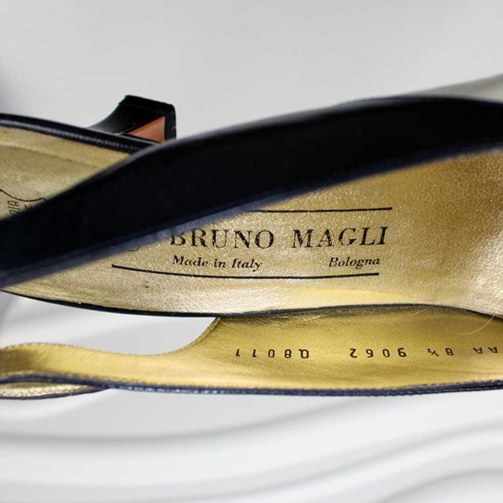 Bruno Magli Vintage Slingback Shoes Kitten Heel B… - image 7