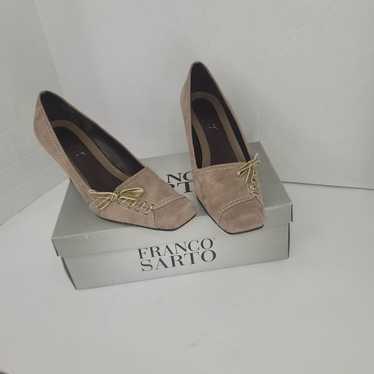 FRANCO SARTO L Balzar Suade Women's Kitten Toe Vi… - image 1