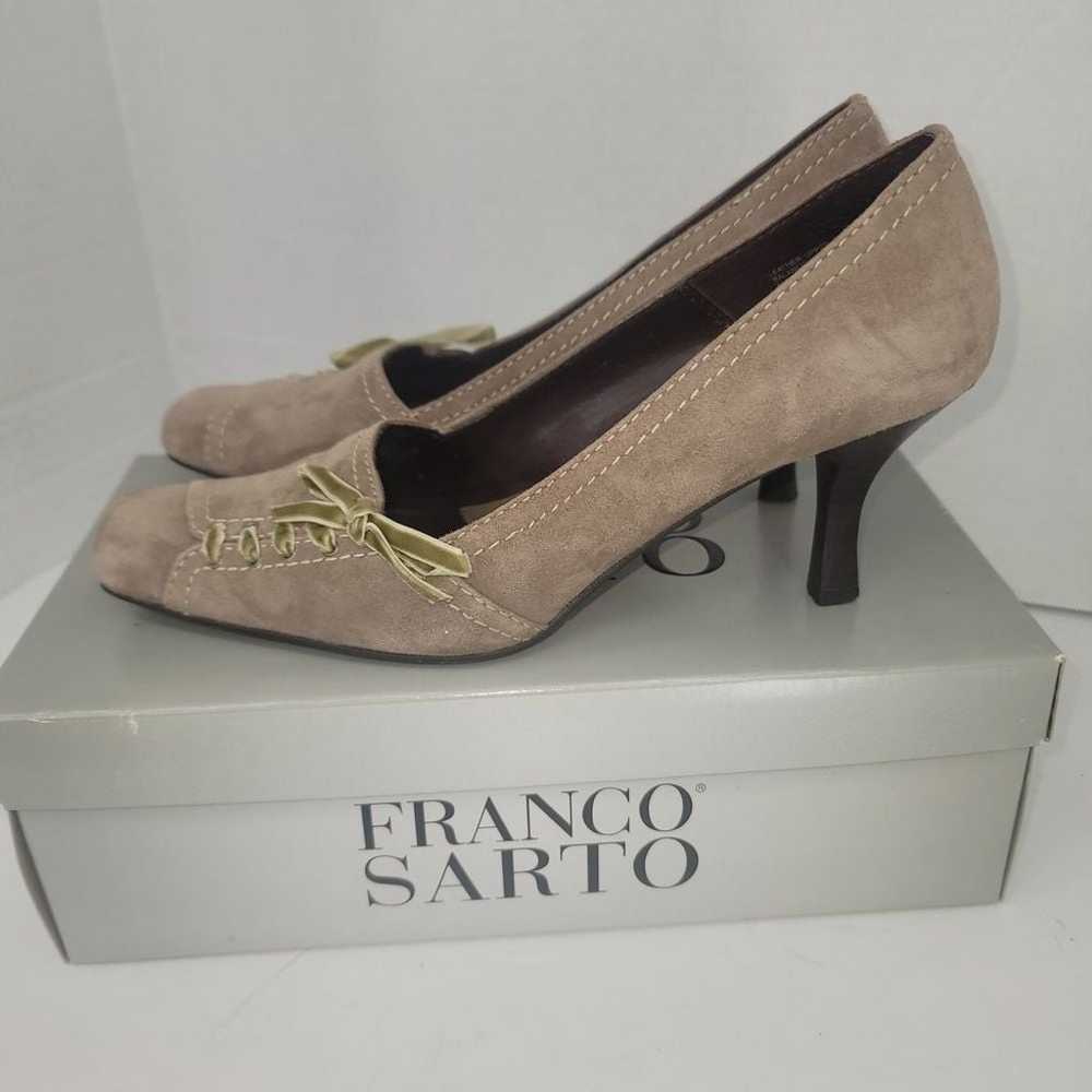 FRANCO SARTO L Balzar Suade Women's Kitten Toe Vi… - image 3