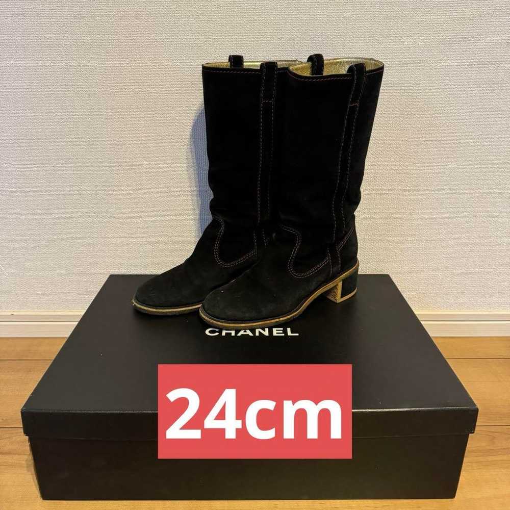 Used ● Chanel CHANEL High Boots Long Boots 37 ● 2… - image 1