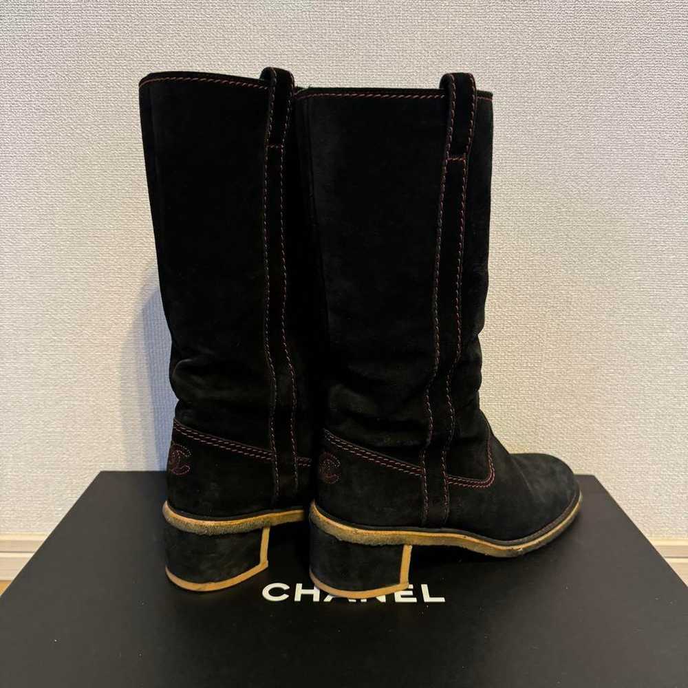 Used ● Chanel CHANEL High Boots Long Boots 37 ● 2… - image 2