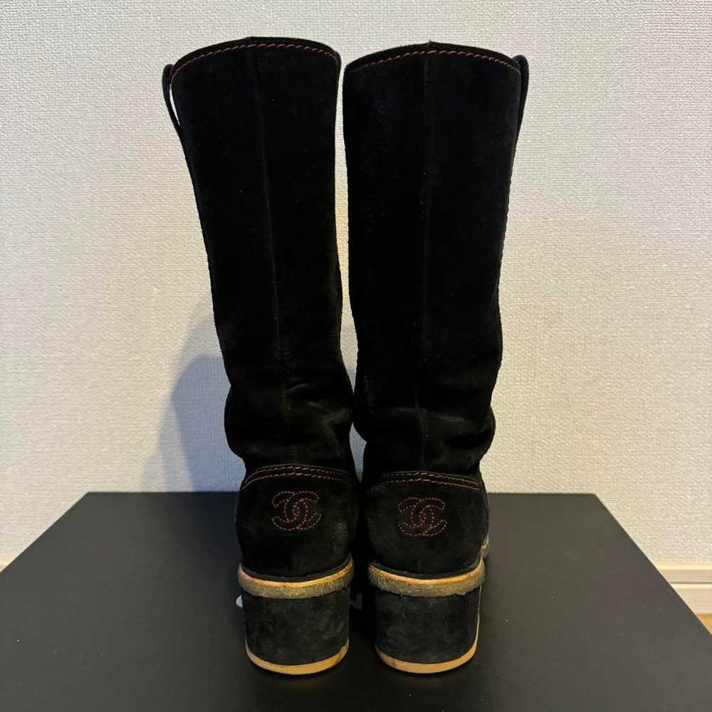 Used ● Chanel CHANEL High Boots Long Boots 37 ● 2… - image 4