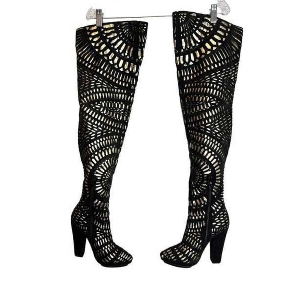 Jeffrey Campbell Over-the-Knee Platform Boots - S… - image 2