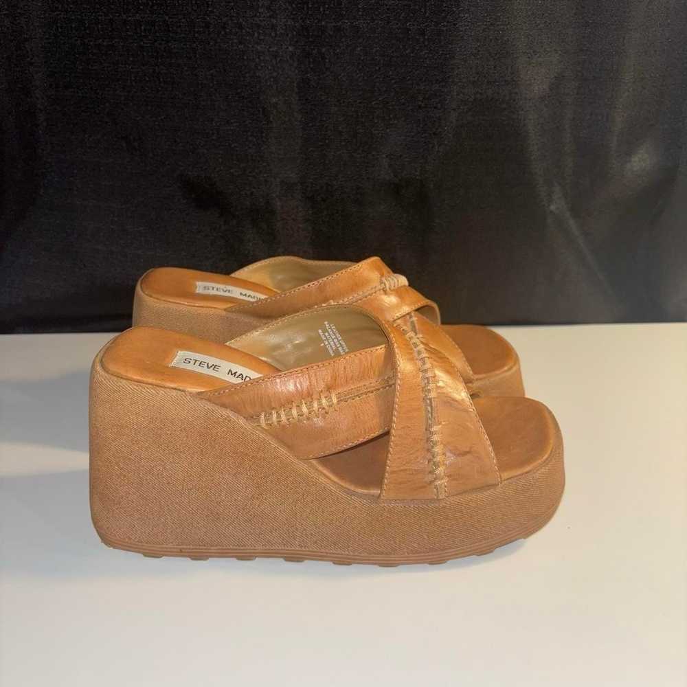 Vintage Y2K Steve Madden Chunky Platform Wedge He… - image 1