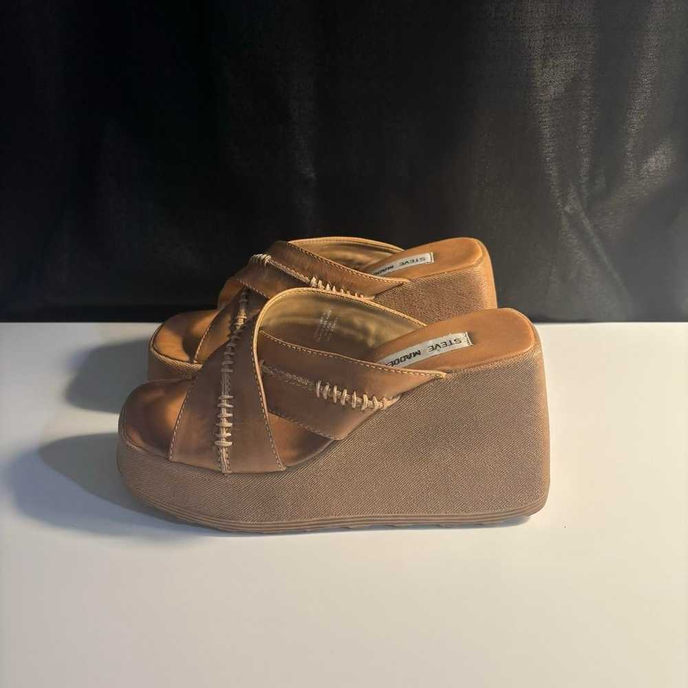 Vintage Y2K Steve Madden Chunky Platform Wedge He… - image 3