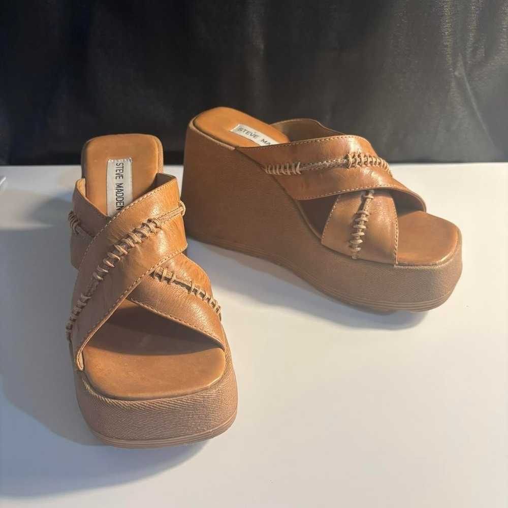 Vintage Y2K Steve Madden Chunky Platform Wedge He… - image 8