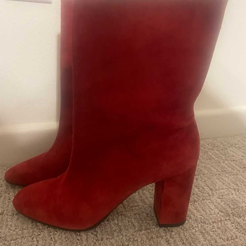 Aquazurra red suede boots - image 5