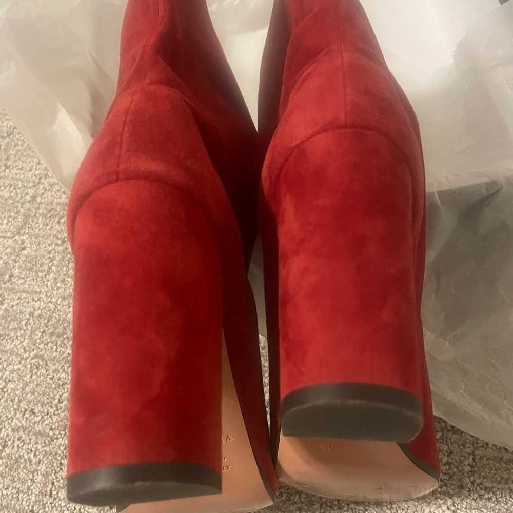 Aquazurra red suede boots - image 6