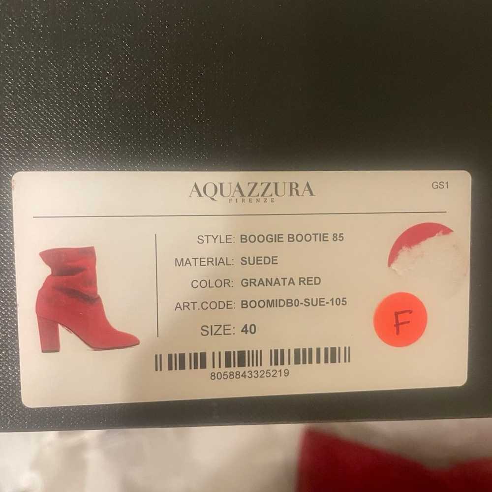 Aquazurra red suede boots - image 9