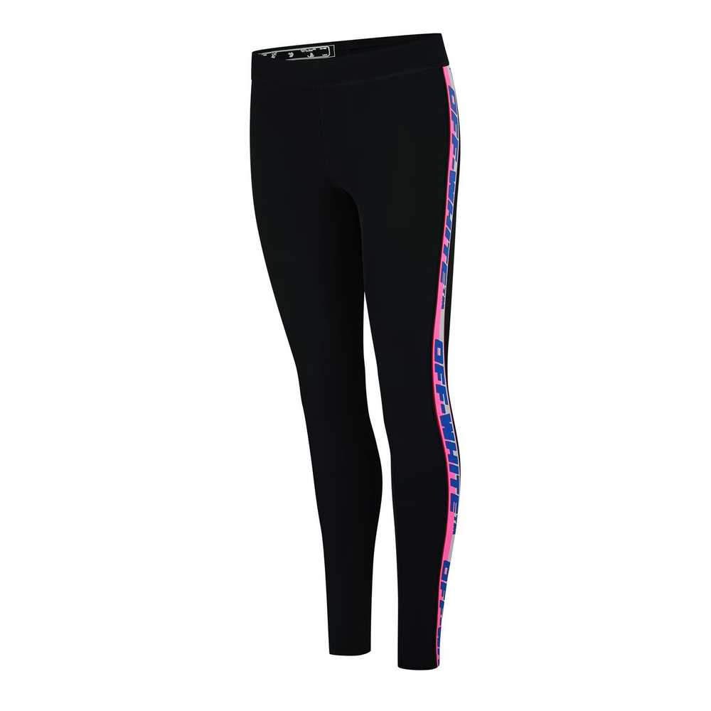 Off-White o1g2r1mq1224 Logo Stretch Legging in Bl… - image 3