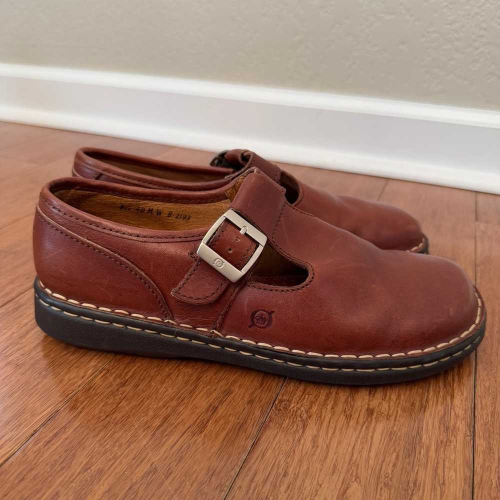 Born Vintage 90s Classic Brown Leather Mary Jane … - image 2