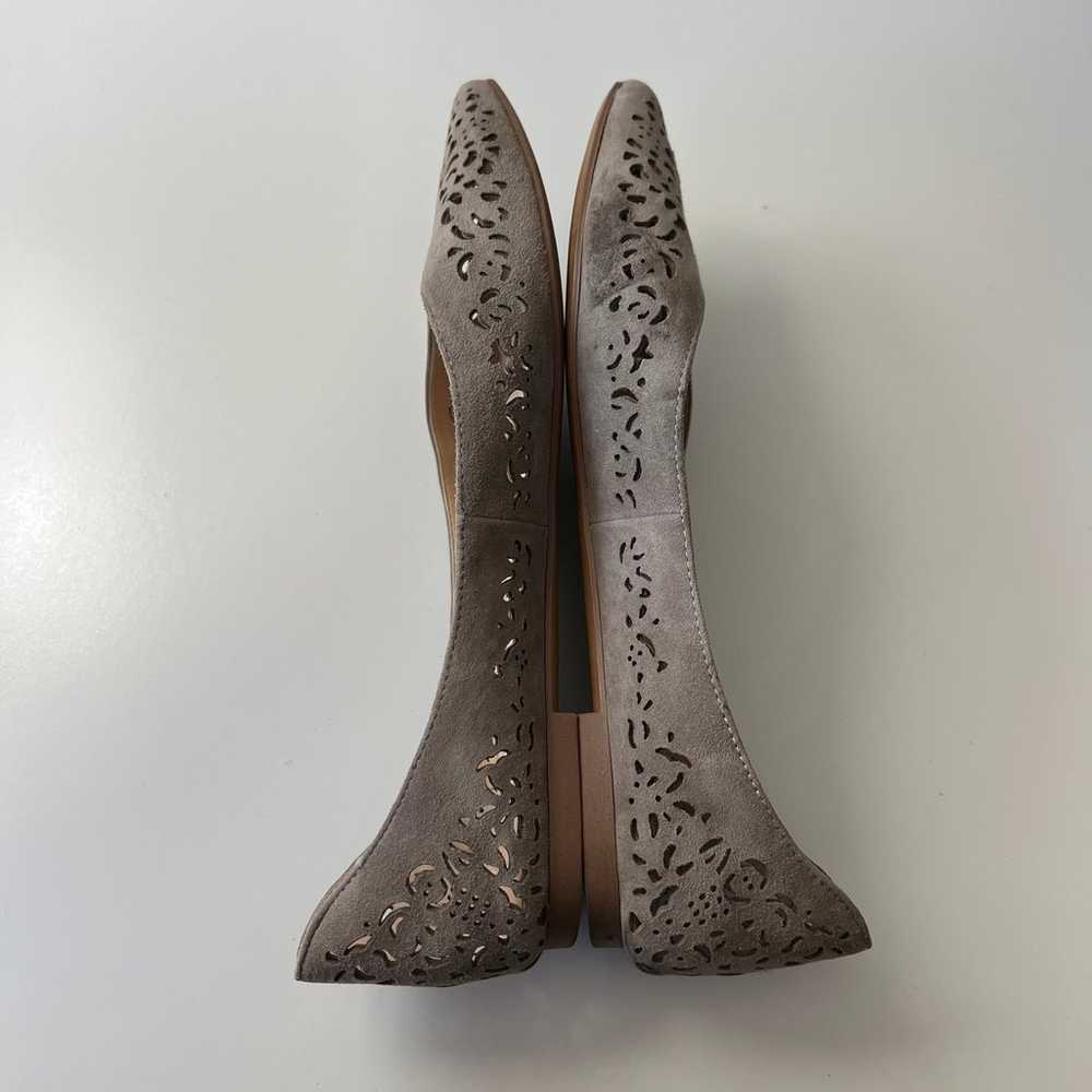 Franco Sarto Selma Suede Cut Out Pointed Toe Flat… - image 7