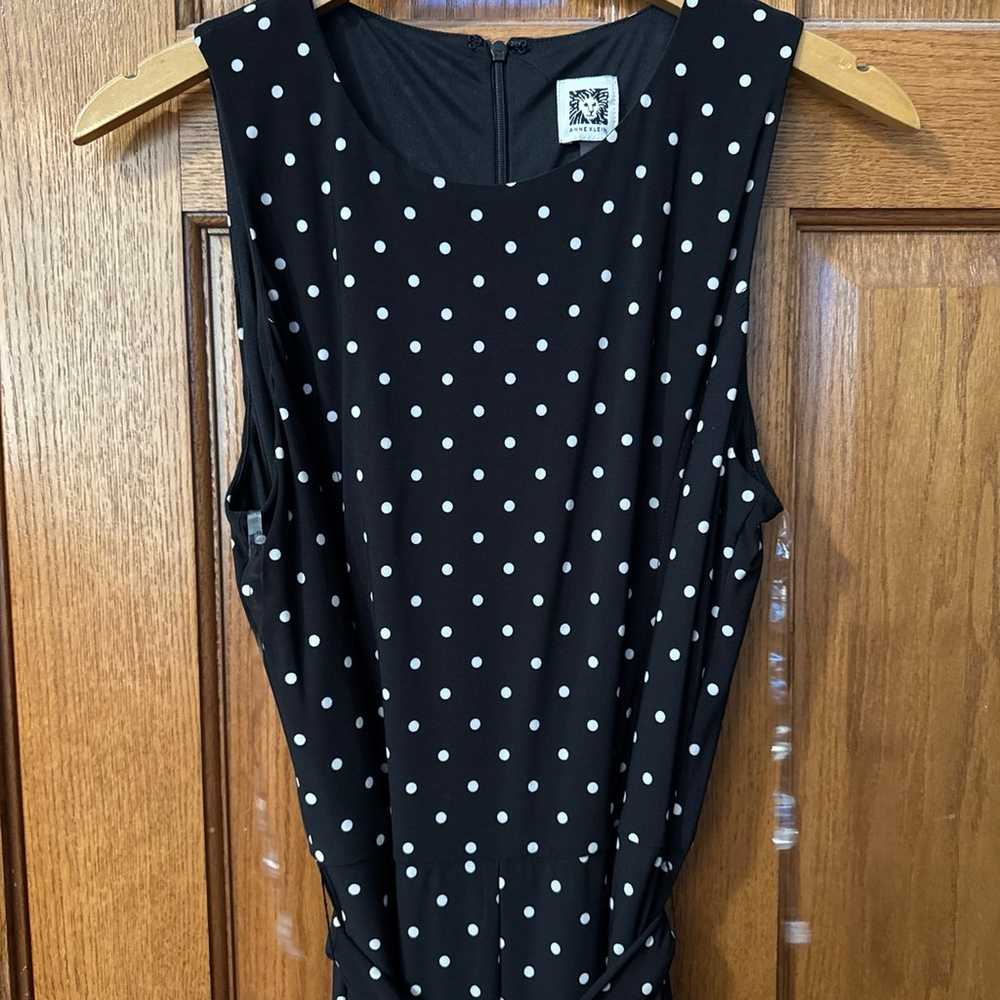 Black and white polka dot romper - image 2