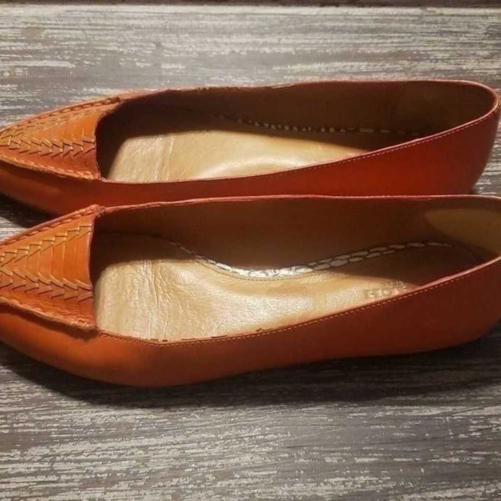 Coach Leather Flats Oakland Orange Size 8.5 - image 2