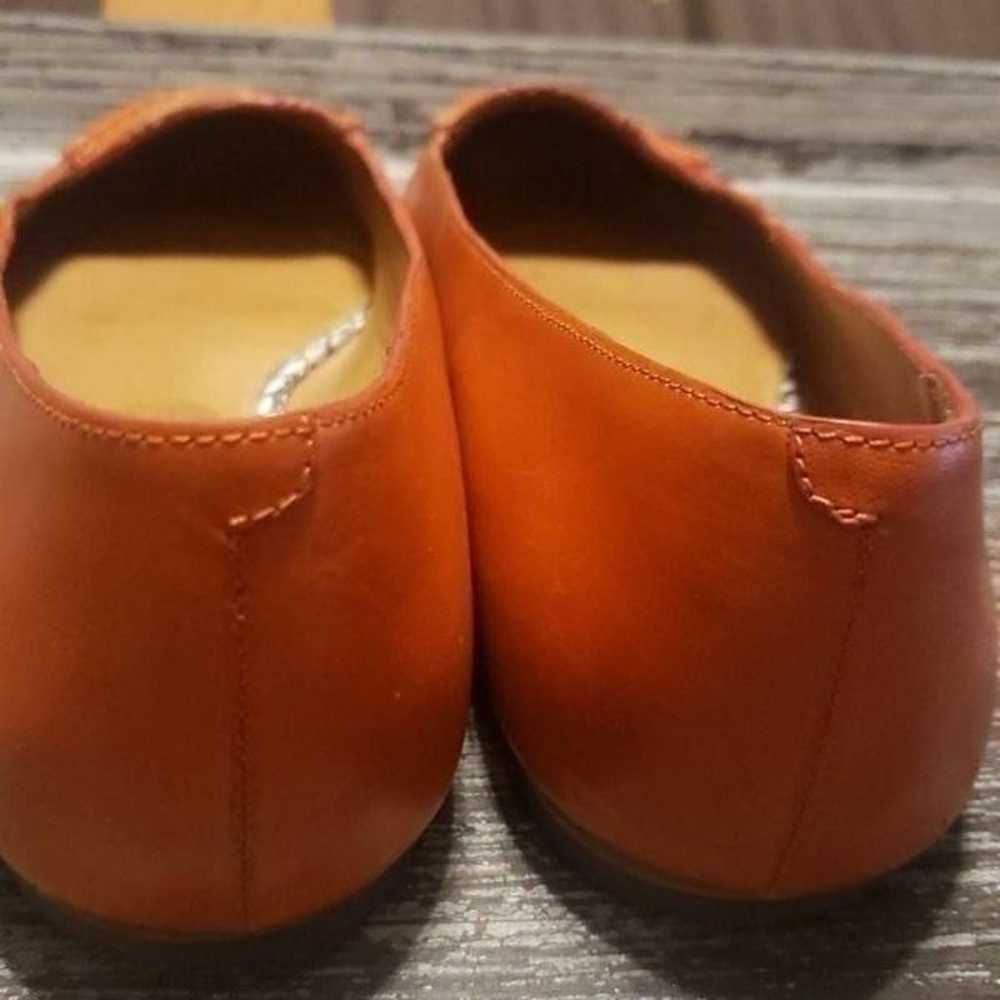 Coach Leather Flats Oakland Orange Size 8.5 - image 3