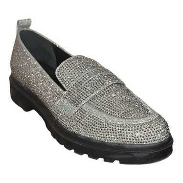 MIX NO. 6 SILVER SPARKLEY RHINESTONE PENNY LOAFERS