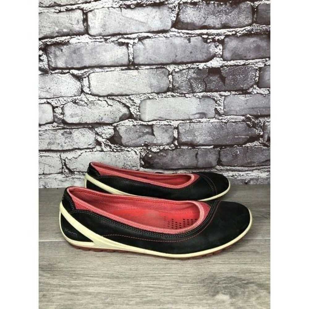 Ecco Biom Natural Motion Black Suede Red Textile … - image 3