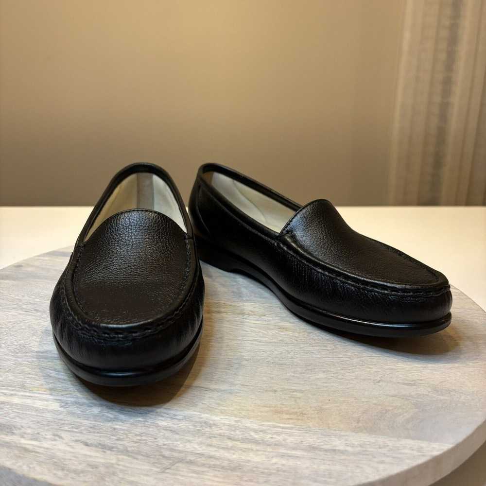 SAS Black Loafers Womens Leather Shoes sz 9.5 - image 1