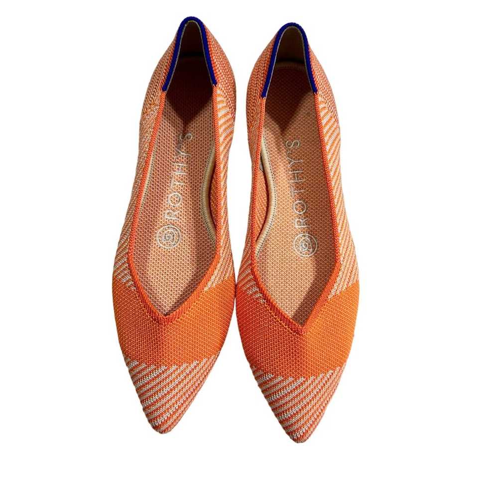 Rothy’s The Point Sherbet Orange Slip On Ballet F… - image 1