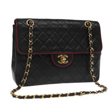 Chanel Coco Mark Black Leather Shoulder Bag (Pre-… - image 1