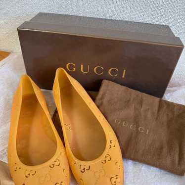 GUCCI Pumps Rubber Shoes Orange