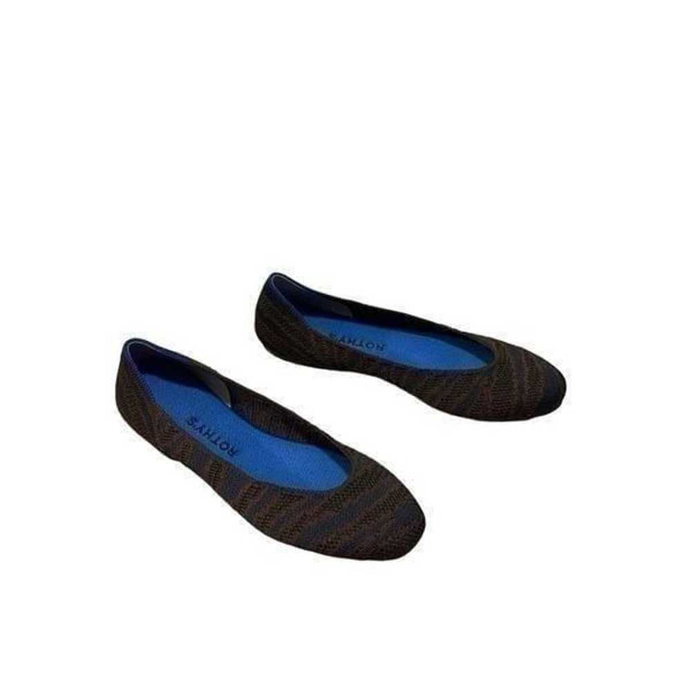 Rothy’s Sapphire Zebra Square Toe Ballet Flat Ani… - image 2