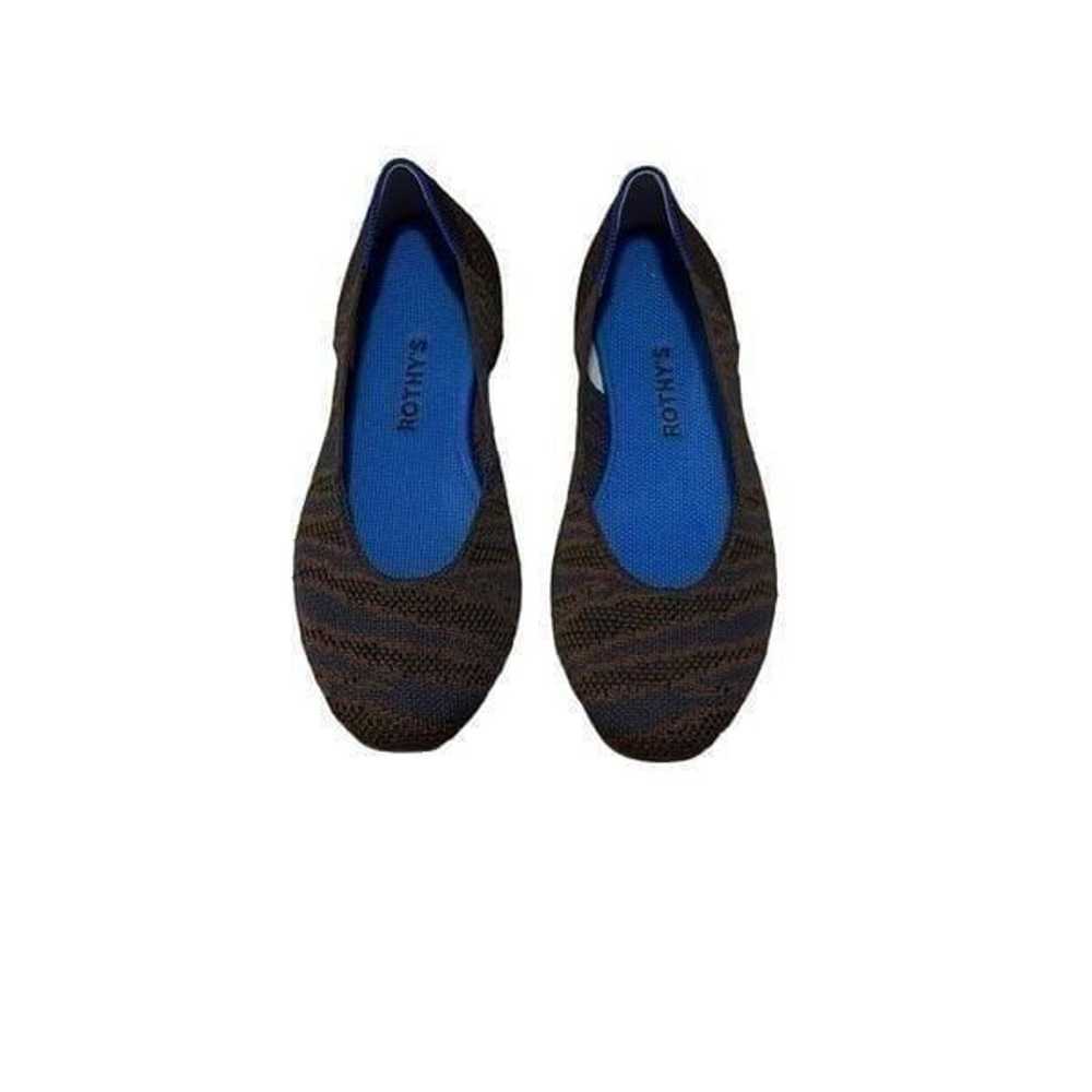 Rothy’s Sapphire Zebra Square Toe Ballet Flat Ani… - image 5