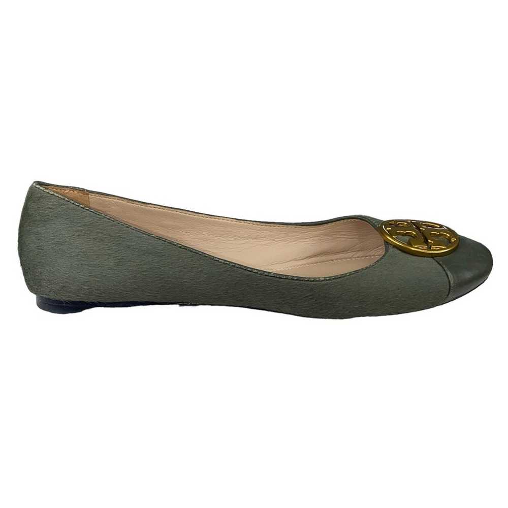 Tory Burch Women's Benton Green Calfhair Leather … - image 1