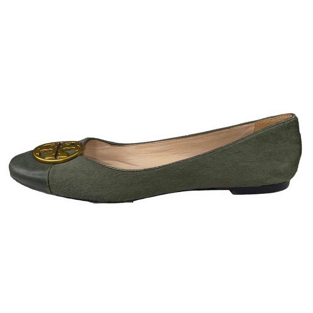 Tory Burch Women's Benton Green Calfhair Leather … - image 3