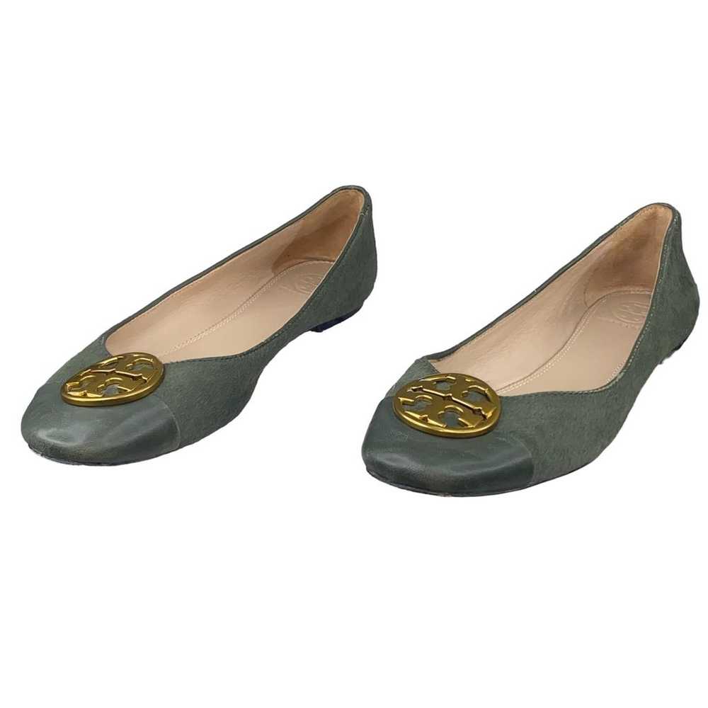 Tory Burch Women's Benton Green Calfhair Leather … - image 6