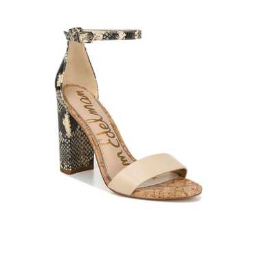 Sam Edelman Yaro Snake Print Ankle Strap Leather S