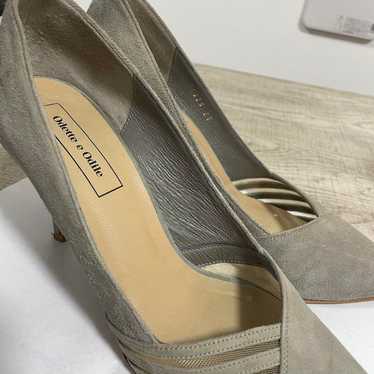 ODETTE É ODILE Gray Suede Pumps