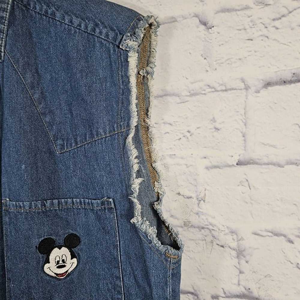 Vintage 90's Mickey Unlimited Mickey Pocket Denim… - image 3