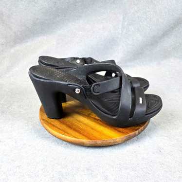 Crocs, women's cyprus block heal strap on sandals… - image 1