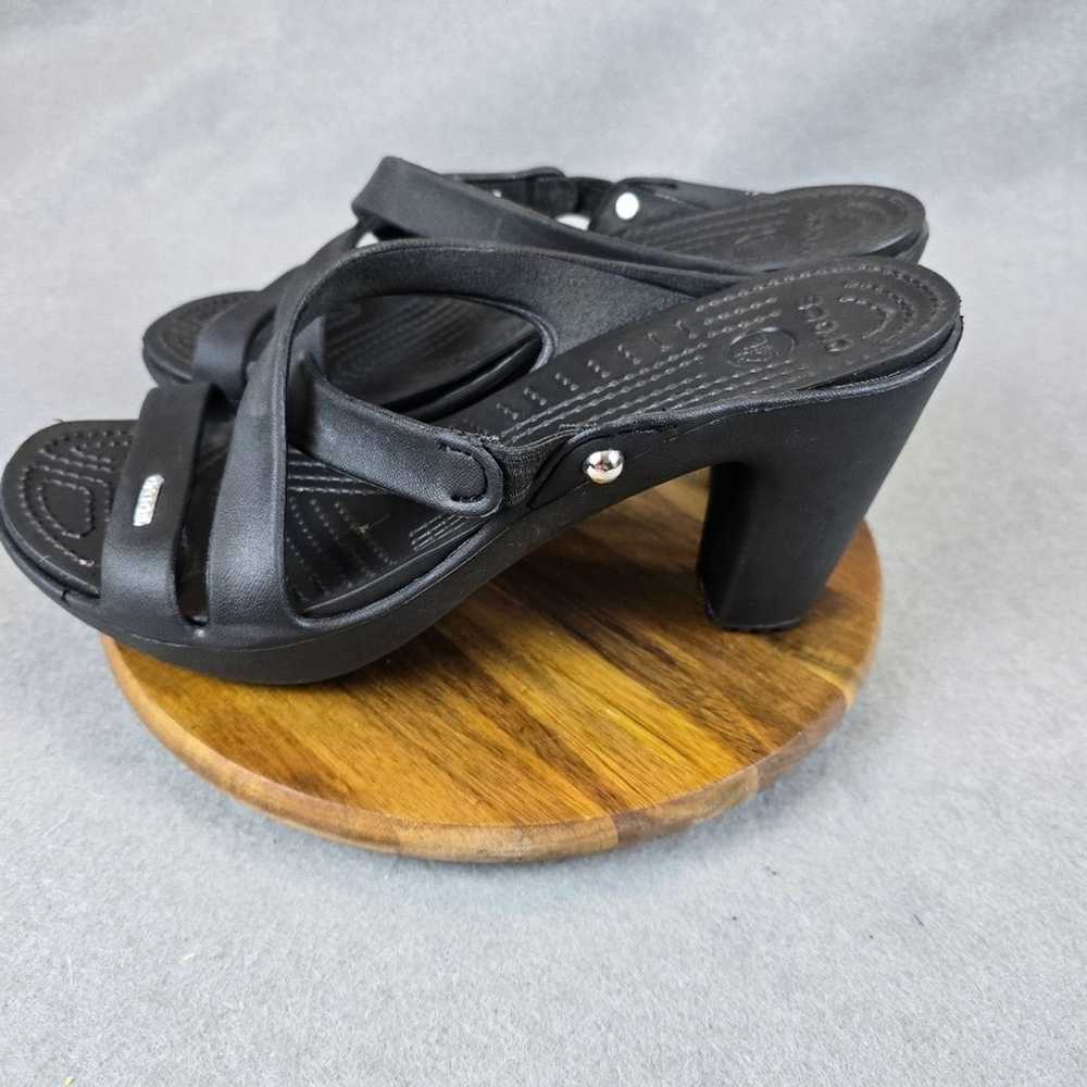 Crocs, women's cyprus block heal strap on sandals… - image 3