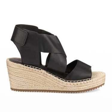 Eileen Fisher Willow Leather Espadrille Sandal 9